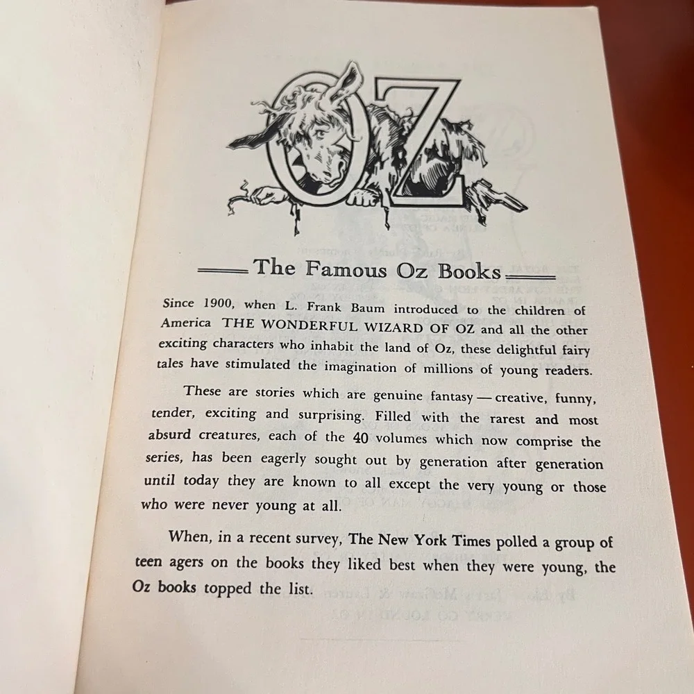 The Road to Oz L Frank Baum Rand McNally Vintage Childrens Book John R Neill